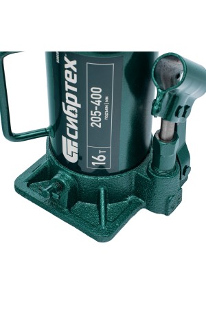 Домкрат гидравлический бутылочный, 16 т, 205-400 мм Сибртех