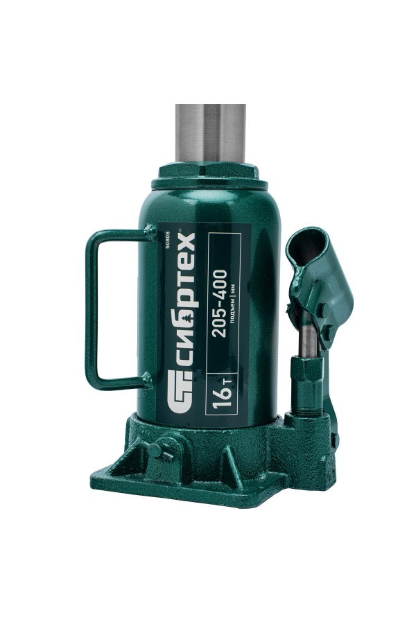 Домкрат гидравлический бутылочный, 16 т, 205-400 мм Сибртех