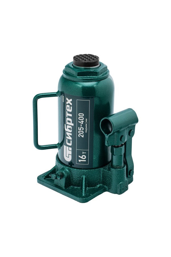 Домкрат гидравлический бутылочный, 16 т, 205-400 мм Сибртех