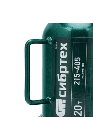 Домкрат гидравлический бутылочный, 20 т, 215-405 мм Сибртех