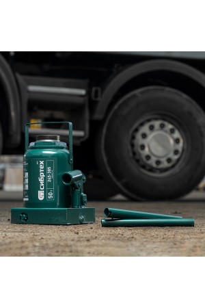 Домкрат гидравлический бутылочный, 50 т, 245-385 мм Сибртех