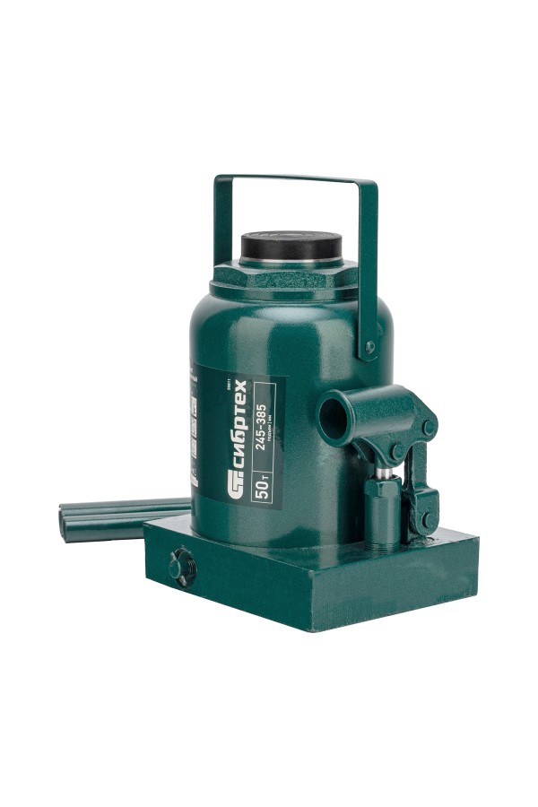 Домкрат гидравлический бутылочный, 50 т, 245-385 мм Сибртех