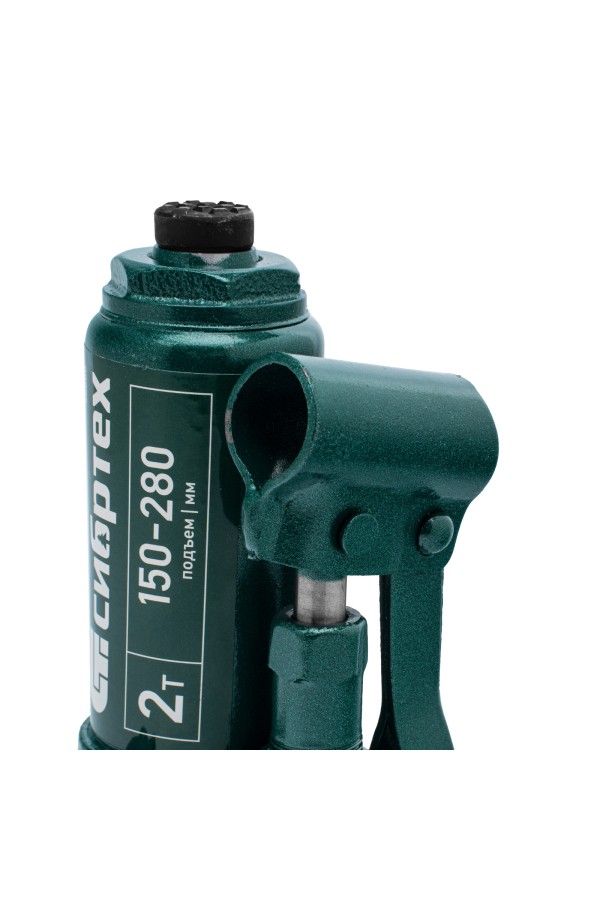 Домкрат гидравлический бутылочный, 2 т, 150-280 мм, в пласт. кейсе Сибртех