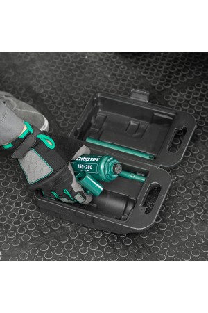 Домкрат гидравлический бутылочный, 2 т, 150-280 мм, в пласт. кейсе Сибртех