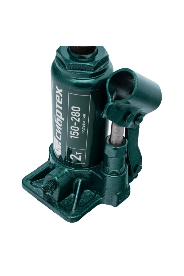 Домкрат гидравлический бутылочный, 2 т, 150-280 мм, в пласт. кейсе Сибртех