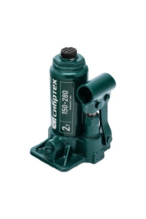 Домкрат гидравлический бутылочный, 2 т, 150-280 мм, в пласт. кейсе Сибртех