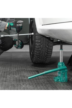 Домкрат гидравлический бутылочный, 2 т, 150-280 мм, в пласт. кейсе Сибртех