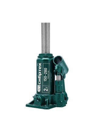 Домкрат гидравлический бутылочный, 2 т, 150-280 мм, в пласт. кейсе Сибртех