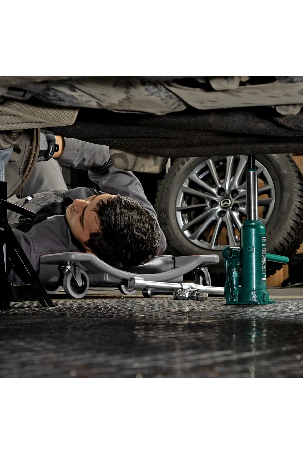 Домкрат гидравлический бутылочный, 3 т, 180-320 мм, в пласт. кейсе Сибртех