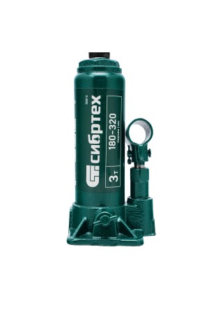 Домкрат гидравлический бутылочный, 3 т, 180-320 мм, в пласт. кейсе Сибртех