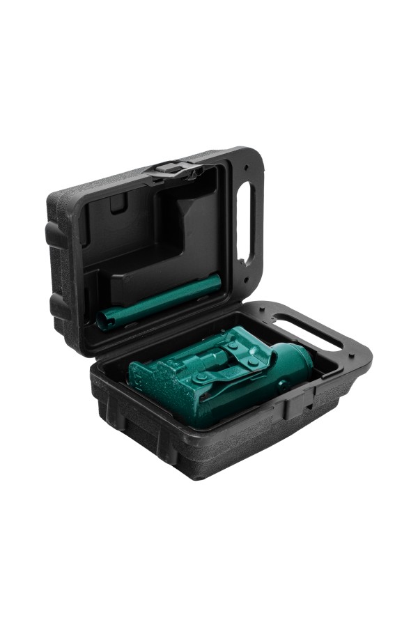 Домкрат гидравлический бутылочный, 3 т, 180-320 мм, в пласт. кейсе Сибртех