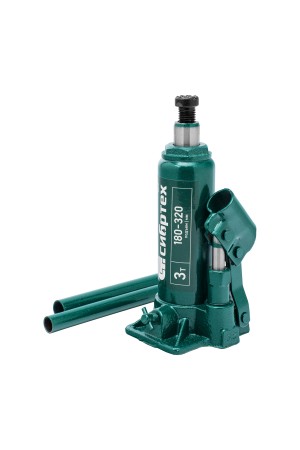 Домкрат гидравлический бутылочный, 3 т, 180-320 мм, в пласт. кейсе Сибртех