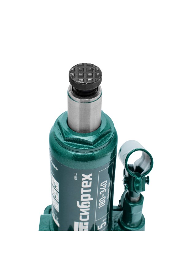 Домкрат гидравлический бутылочный, 5 т, 180-340 мм, в пласт. кейсе Сибртех