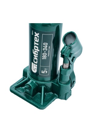 Домкрат гидравлический бутылочный, 5 т, 180-340 мм, в пласт. кейсе Сибртех