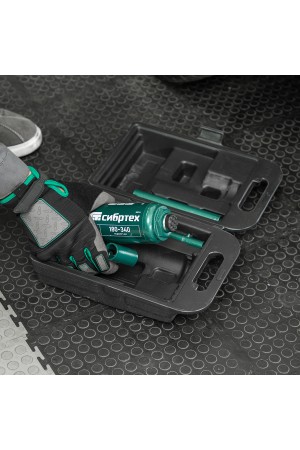 Домкрат гидравлический бутылочный, 5 т, 180-340 мм, в пласт. кейсе Сибртех