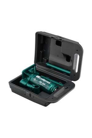 Домкрат гидравлический бутылочный, 5 т, 180-340 мм, в пласт. кейсе Сибртех