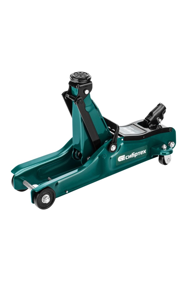 Домкрат гидравлический подкатной, 2 т, 85-330 мм, низкий подхват, в пласт. кейсе Сибртех