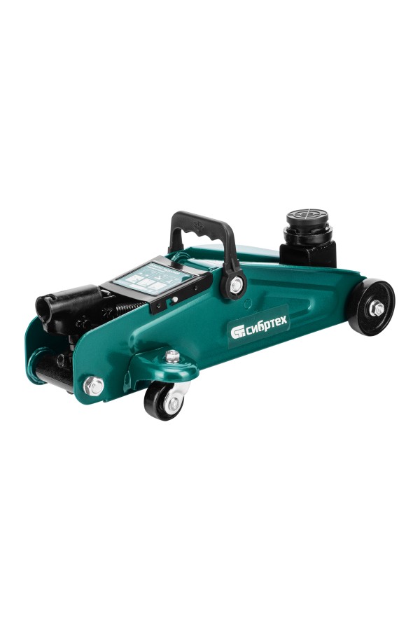 Домкрат гидравлический подкатной, 2 т, 127-330 мм, в пласт. кейсе Сибртех