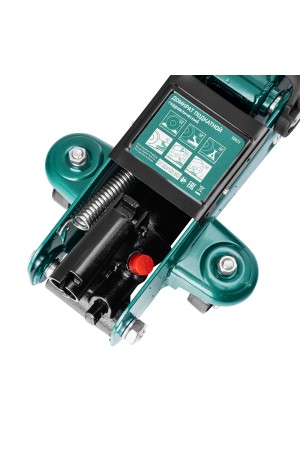 Домкрат гидравлический подкатной, 2 т, 127-330 мм, в пласт. кейсе Сибртех