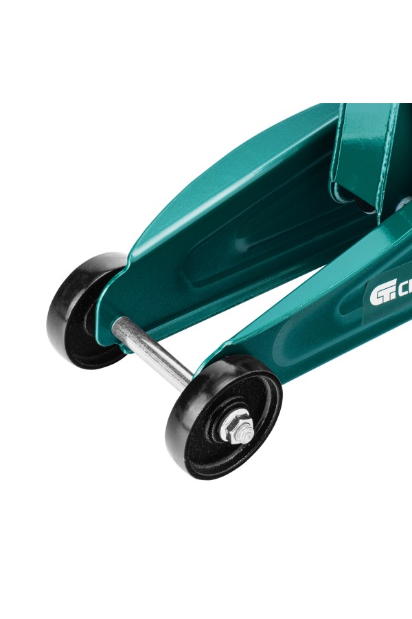 Домкрат гидравлический подкатной, 2 т, 127-330 мм, в пласт. кейсе Сибртех