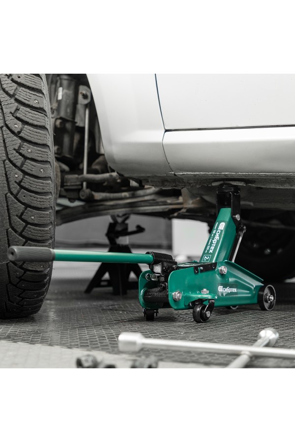 Домкрат гидравлический подкатной, 2 т, 135-320 мм Сибртех