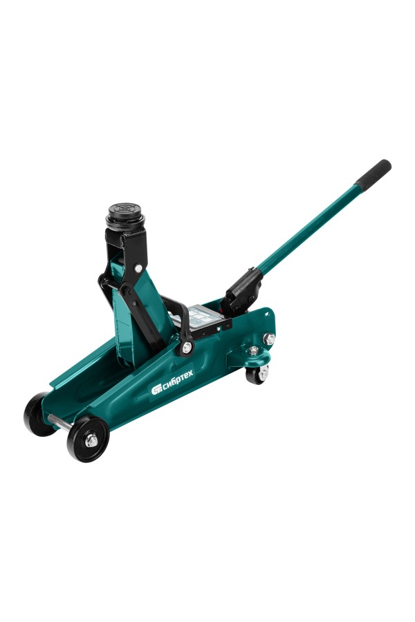 Домкрат гидравлический подкатной, 2 т, 135-320 мм, в пласт. кейсе Сибртех