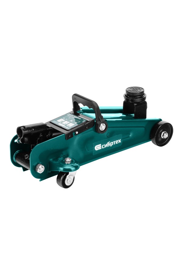 Домкрат гидравлический подкатной, 2 т, 135-320 мм, в пласт. кейсе Сибртех