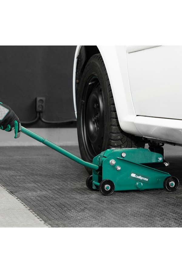 Домкрат гидравлический подкатной, 2,5 т, 148-387 мм Сибртех