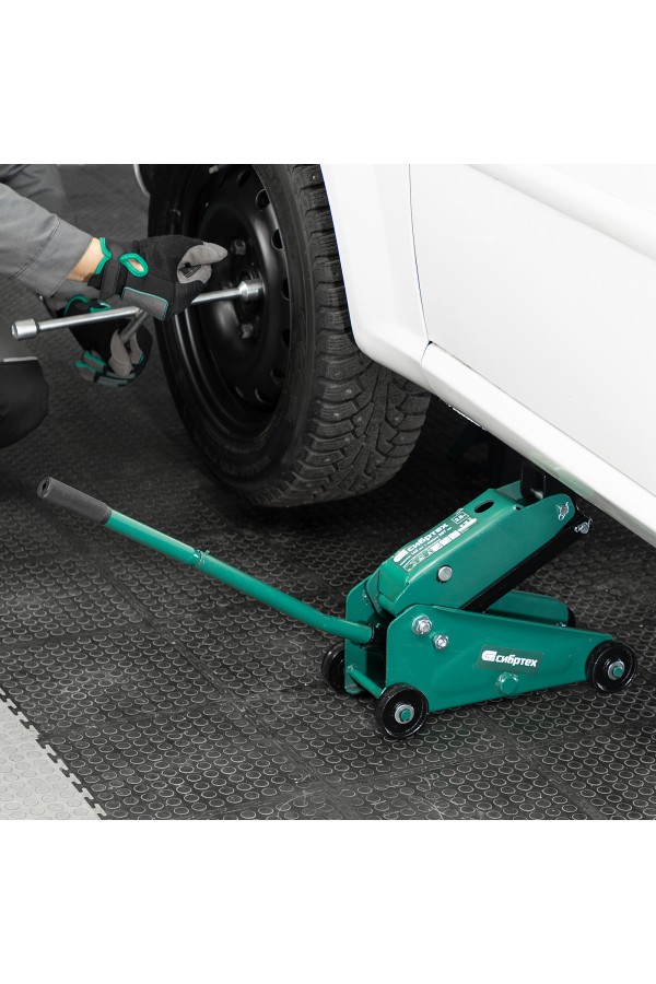 Домкрат гидравлический подкатной, 2,5 т, 148-387 мм Сибртех