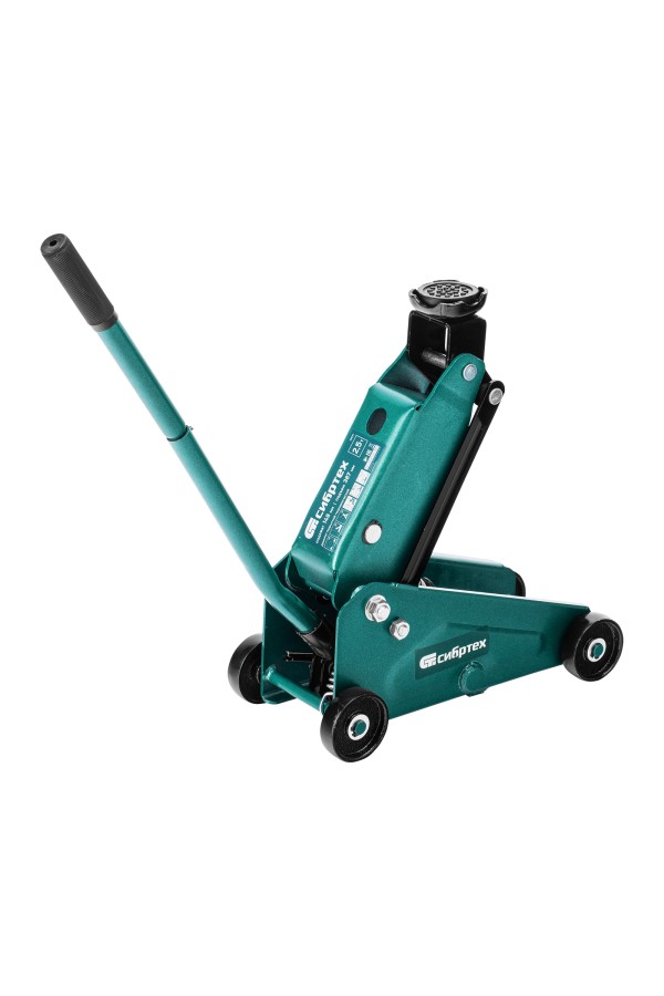 Домкрат гидравлический подкатной, 2,5 т, 148-387 мм, в пласт. кейсе Сибртех