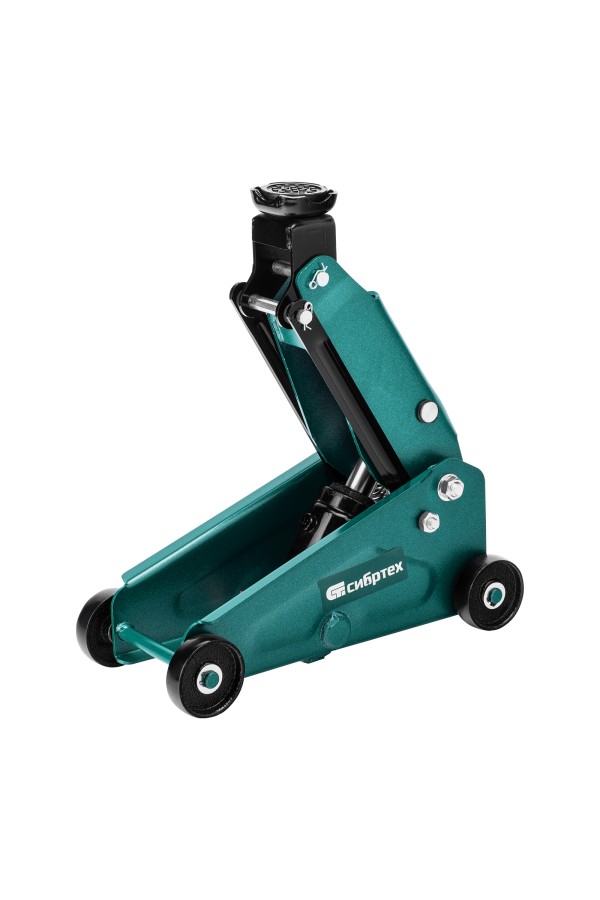 Домкрат гидравлический подкатной, 2,5 т, 148-387 мм, в пласт. кейсе Сибртех