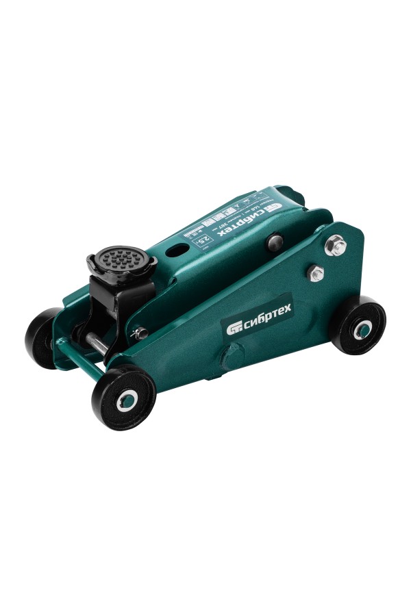 Домкрат гидравлический подкатной, 2,5 т, 148-387 мм, в пласт. кейсе Сибртех