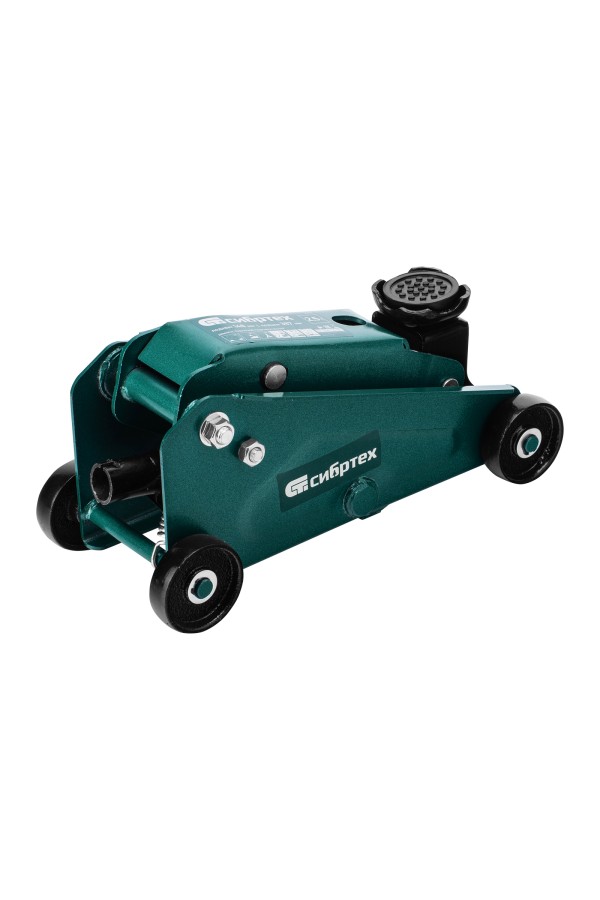 Домкрат гидравлический подкатной, 2,5 т, 148-387 мм, в пласт. кейсе Сибртех