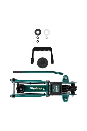 Домкрат гидравлический подкатной, 3 т, 135-400 мм Сибртех