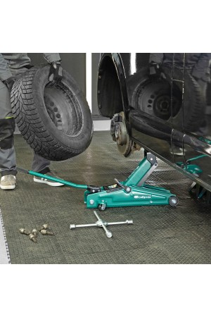 Домкрат гидравлический подкатной, 3 т, 135-400 мм Сибртех