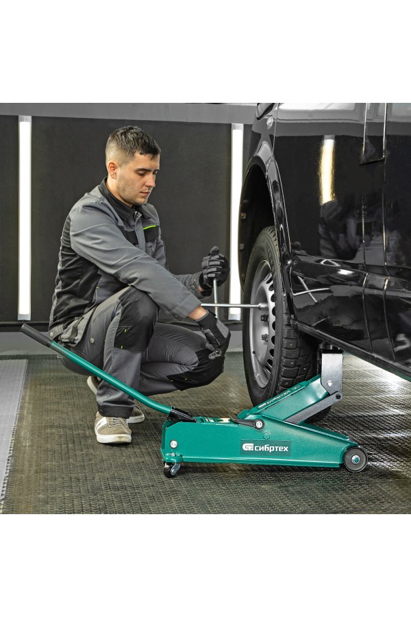 Домкрат гидравлический подкатной, 3 т, 192-532 мм, SUV Сибртех