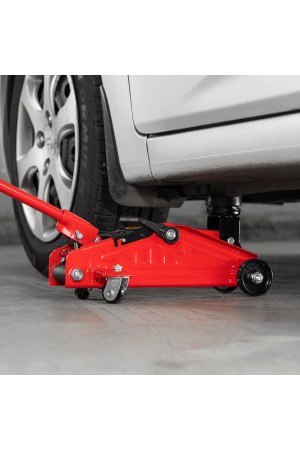 Домкрат гидравлический подкатной, 2 т, h подъема 140-285 мм, в пластиковом кейсе, compact Sparta