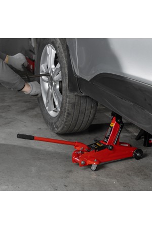 Домкрат гидравлический подкатной, 2 т, h подъема 125-300 мм, в пластиковом кейсе Sparta