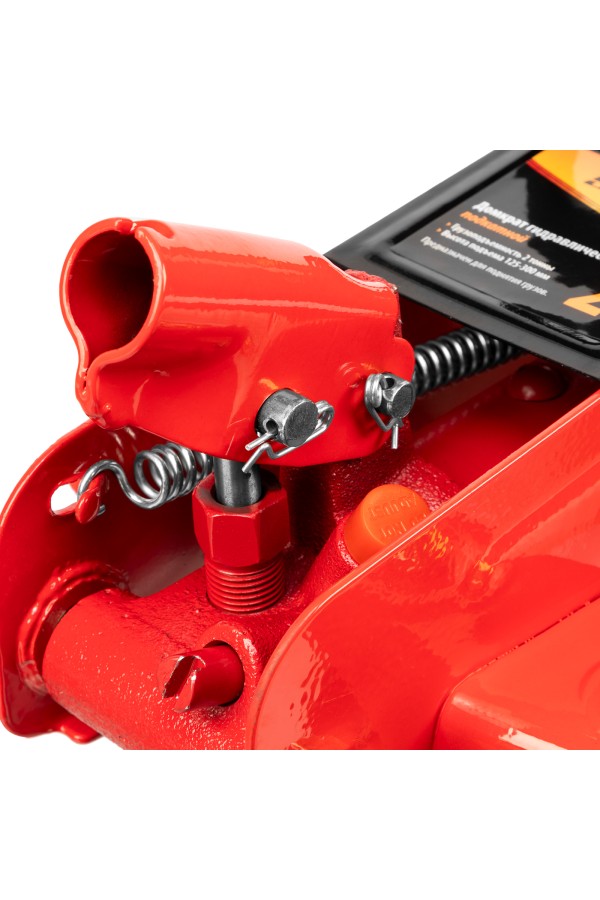 Домкрат гидравлический подкатной, 2 т, h подъема 125-300 мм, в пластиковом кейсе Sparta