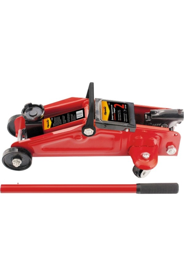 Домкрат гидравлический подкатный, 2 т, h подъема 125-300 мм, в пластиковом кейсе Sparta