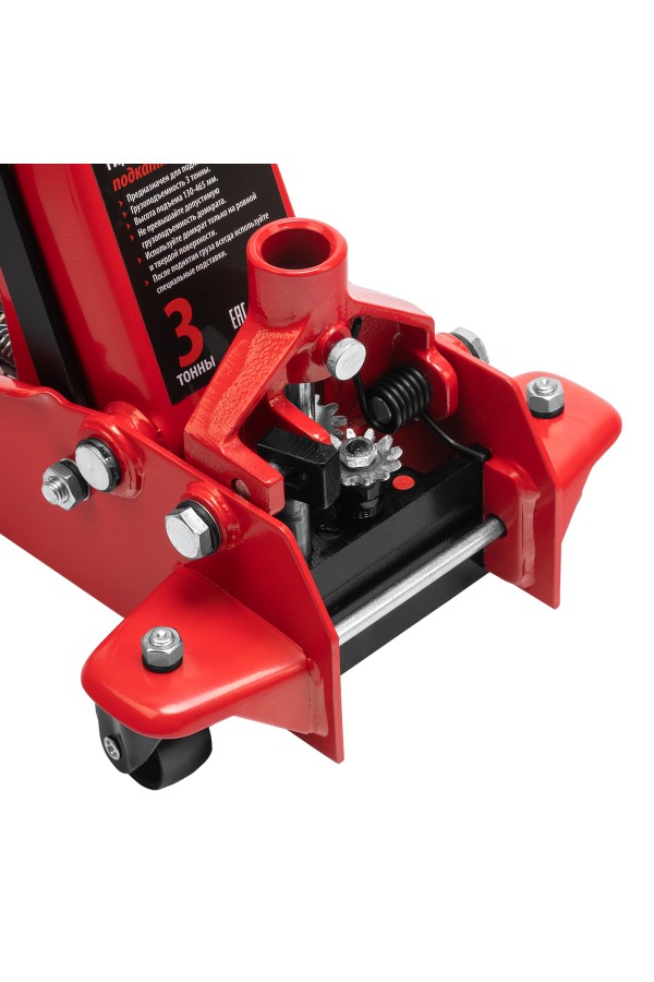 Домкрат гидравлический подкатной, 3 т, h подъема 130-465 мм Sparta
