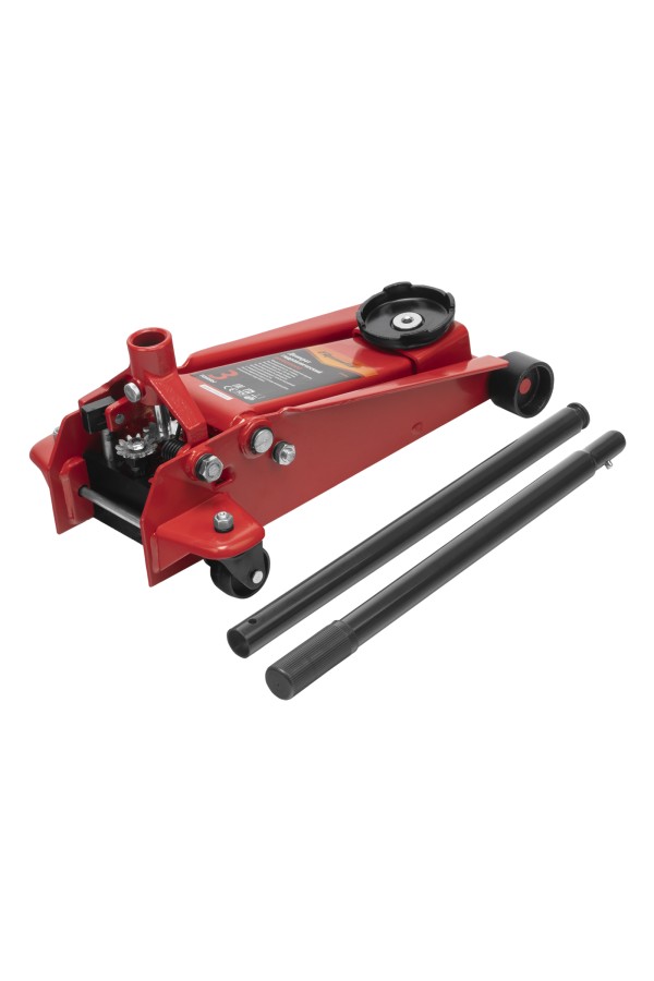 Домкрат гидравлический подкатной, 3 т, h подъема 130-465 мм Sparta