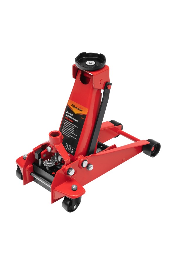 Домкрат гидравлический подкатной, 3 т, h подъема 130-465 мм Sparta