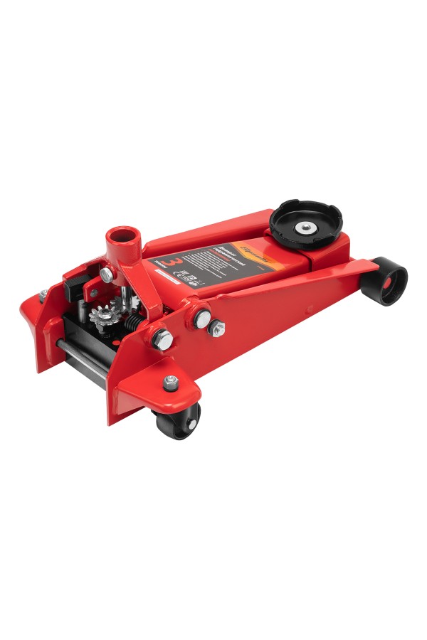 Домкрат гидравлический подкатной, 3 т, h подъема 130-465 мм Sparta