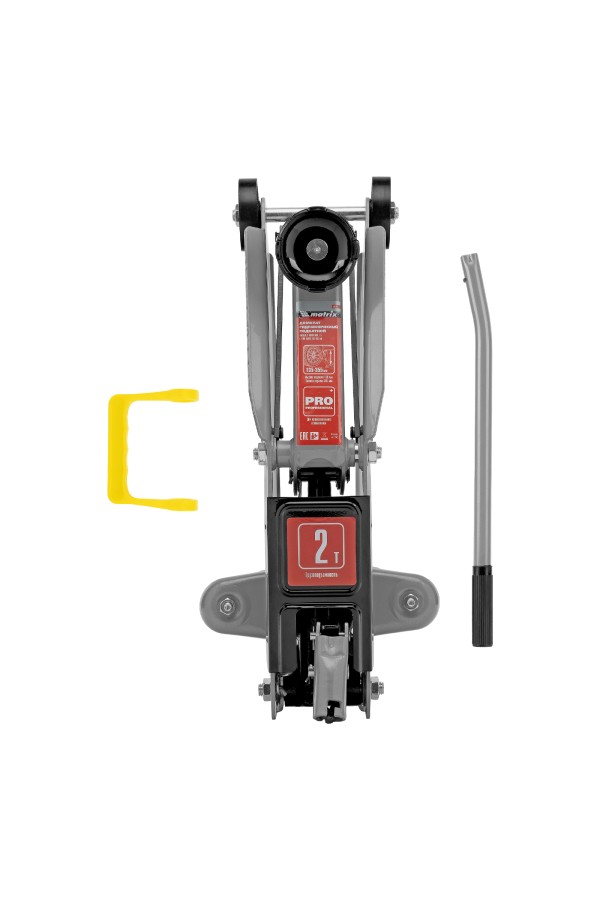 Домкрат гидравлический подкатной, 2 т, высота подъема 135-355 мм Matrix