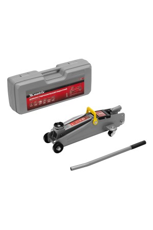 Домкрат гидравлический подкатной, 2 т, высота подъема 135-385 мм, в пластиковый кейсе Matrix