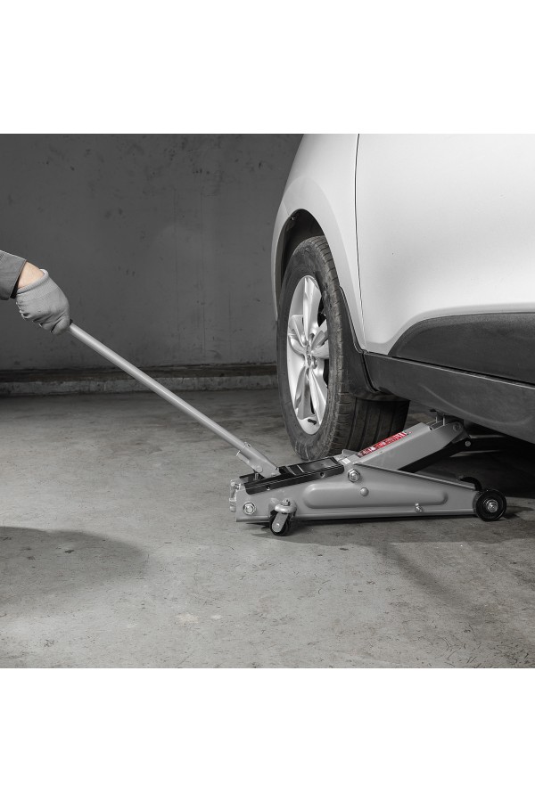 Домкрат гидравлический подкатный, 3 т, высота подъема 130-410 мм Matrix