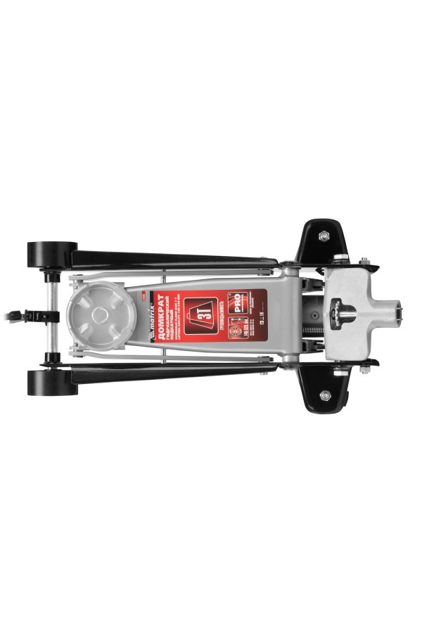 Домкрат гидравлический подкатной, 3 т, высота подъема 140-520 мм Matrix