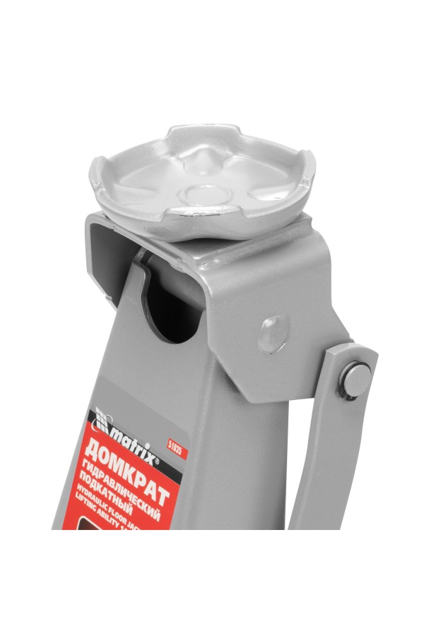 Домкрат гидравлический подкатной, 3 т, высота подъема 140-520 мм Matrix