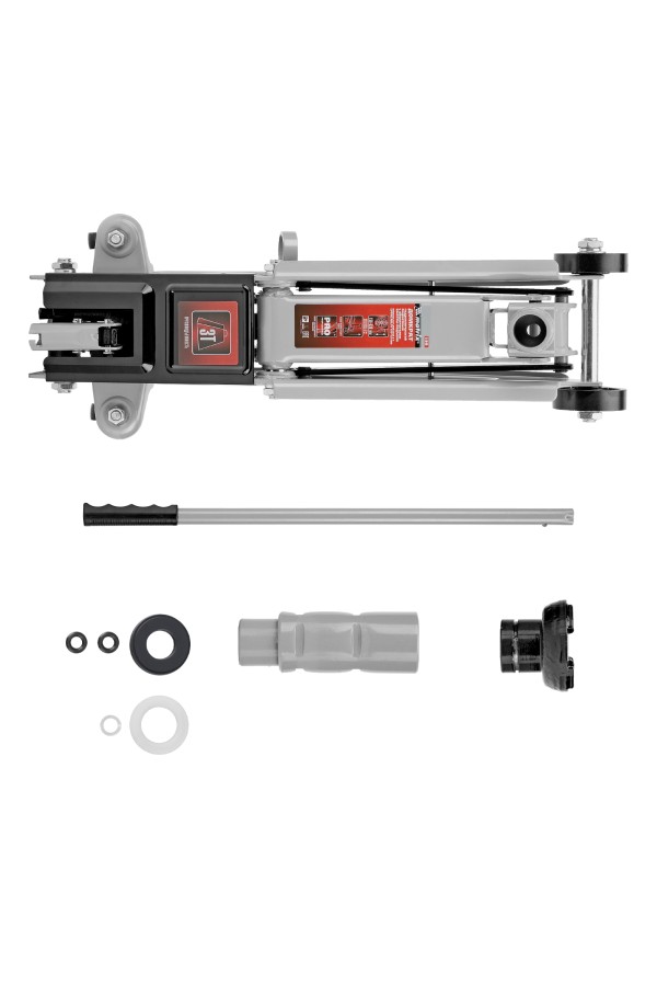 Домкрат гидравлический подкатной, 3 т, высота подъема 150-530 мм Matrix